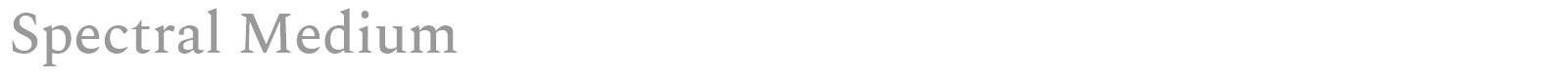 Spectral font preview