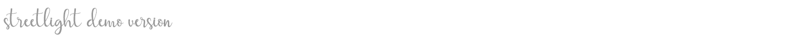 Streetlight font preview