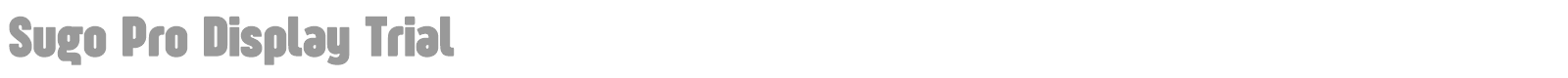 Sugo Pro Classic font preview