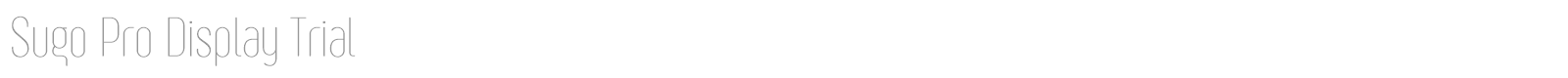 Sugo Pro Classic font preview