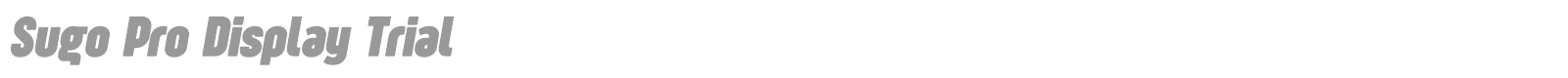 Sugo Pro Display font preview