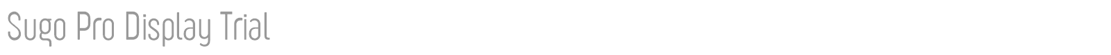 Sugo Pro Display font preview