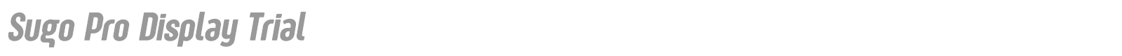 Sugo Pro Display font preview