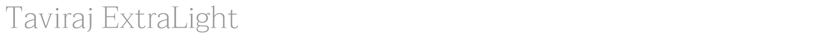 Taviraj font preview