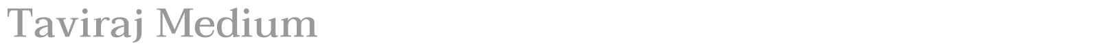 Taviraj font preview