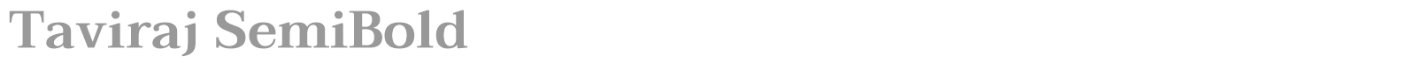 Taviraj font preview