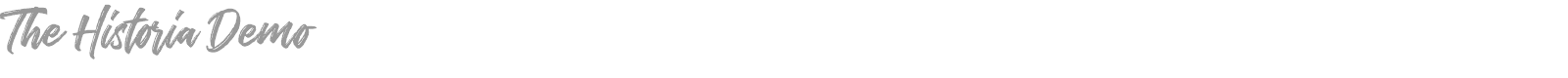 The Historia font preview