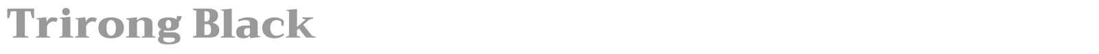 Trirong font preview