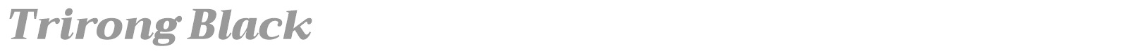 Trirong font preview