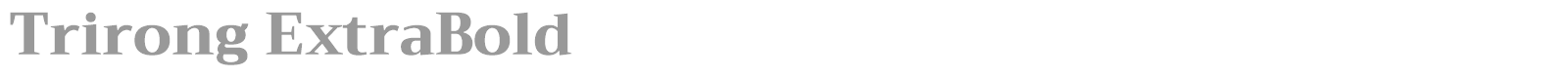Trirong font preview