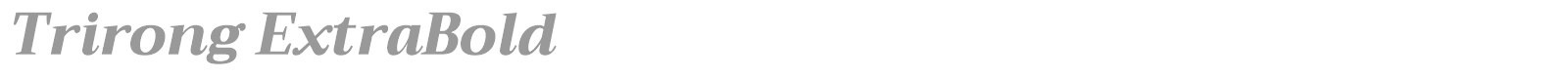 Trirong font preview