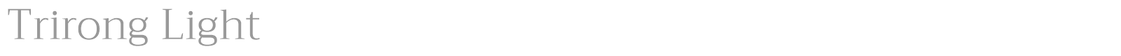 Trirong font preview
