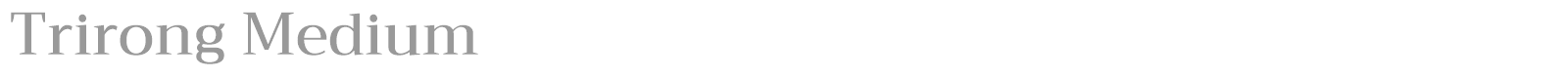 Trirong font preview