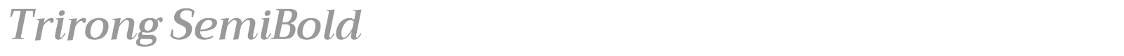 Trirong font preview