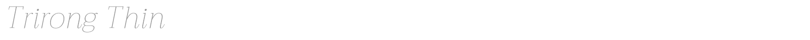 Trirong font preview
