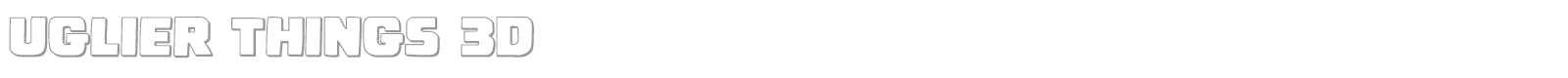 Uglier Things font preview