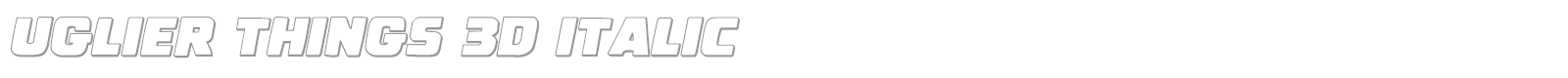 Uglier Things font preview