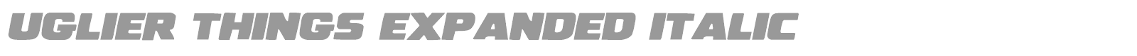 Uglier Things font preview