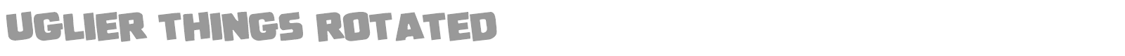 Uglier Things font preview