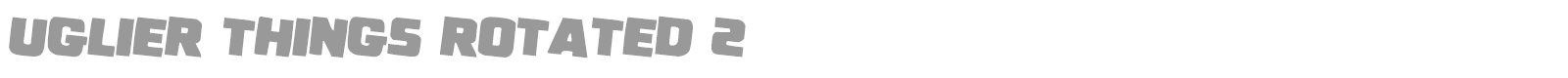 Uglier Things font preview