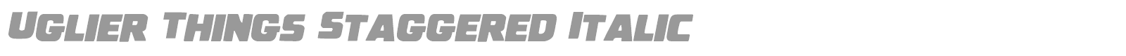 Uglier Things font preview