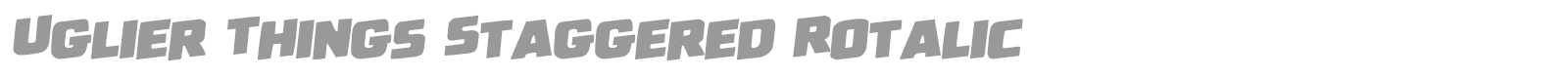 Uglier Things font preview