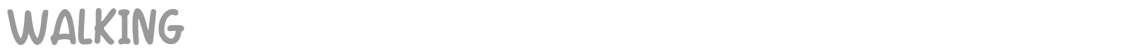 Walking font preview