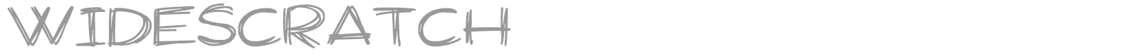 Wide Scratch font preview