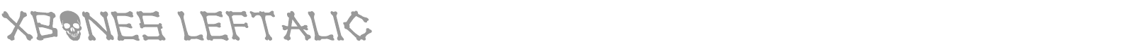 X Bones font preview
