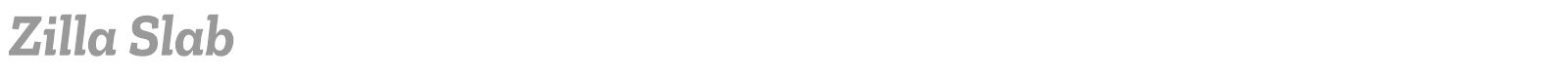 Zilla Slab font preview