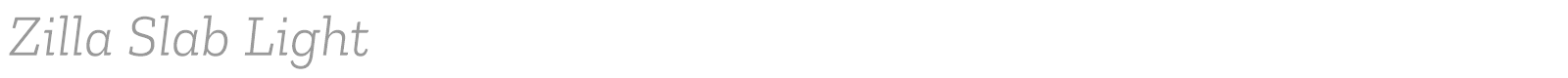 Zilla Slab font preview