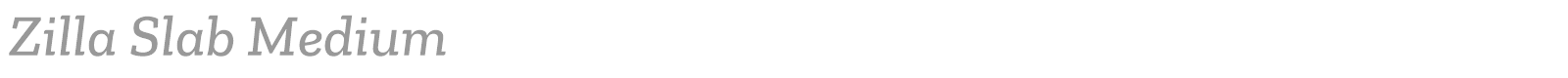 Zilla Slab font preview