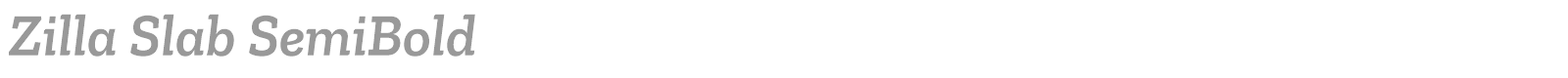 Zilla Slab font preview