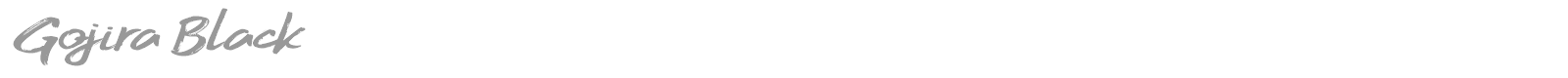 Gojira Black font preview