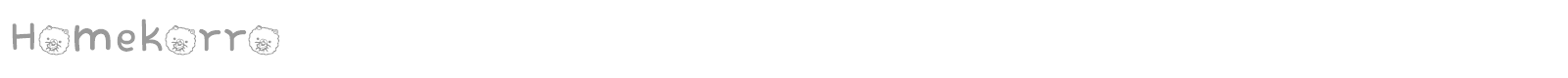 Homekoro font preview