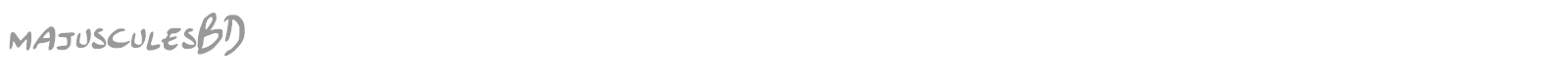Majuscules BD font preview