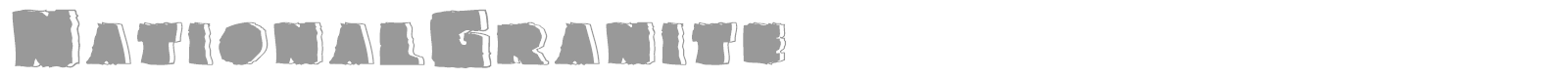 National Granite font preview