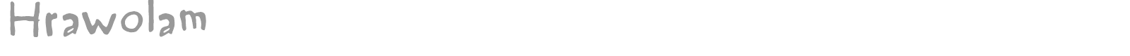 Hrawolam font preview