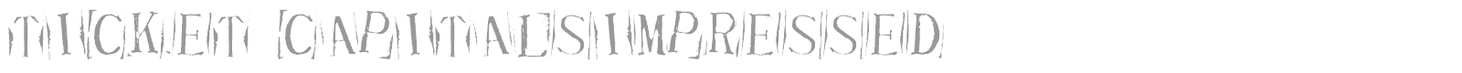 Ticket Capitals font preview
