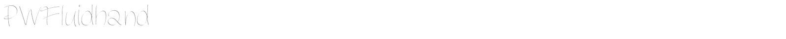 PW Fluidhand font preview