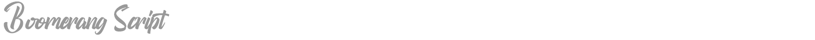 Boomerang font preview