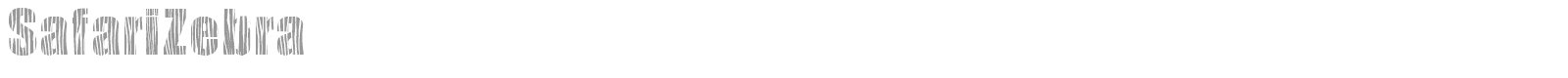 Safari Zebra font preview