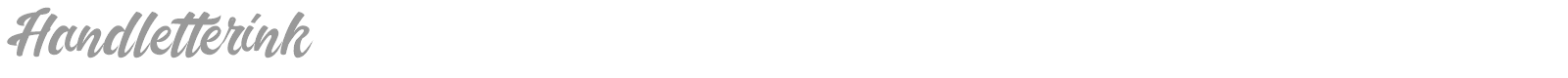 Handletterink font preview