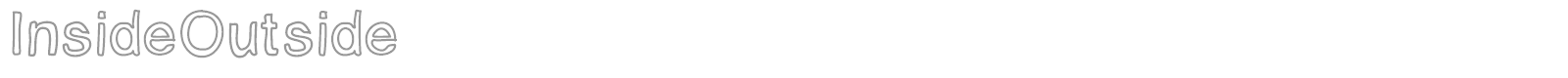 Inside Outside font preview