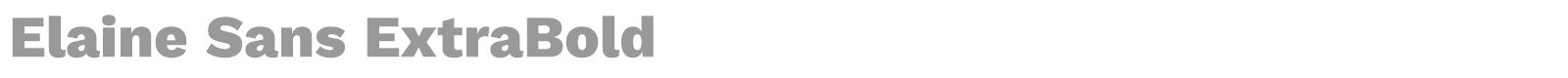 Elaine Sans font preview