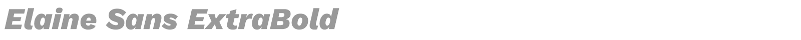Elaine Sans font preview