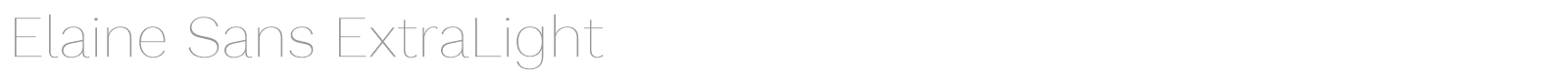 Elaine Sans font preview