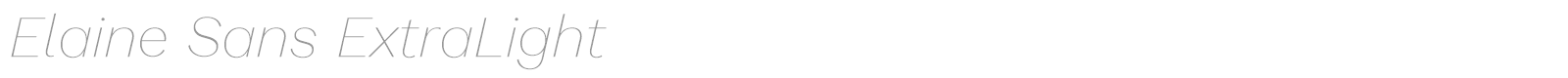 Elaine Sans font preview