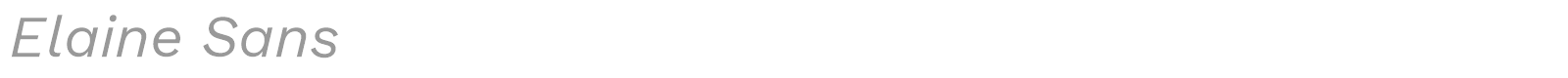 Elaine Sans font preview