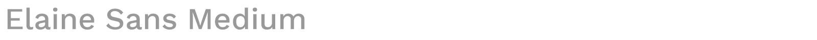 Elaine Sans font preview
